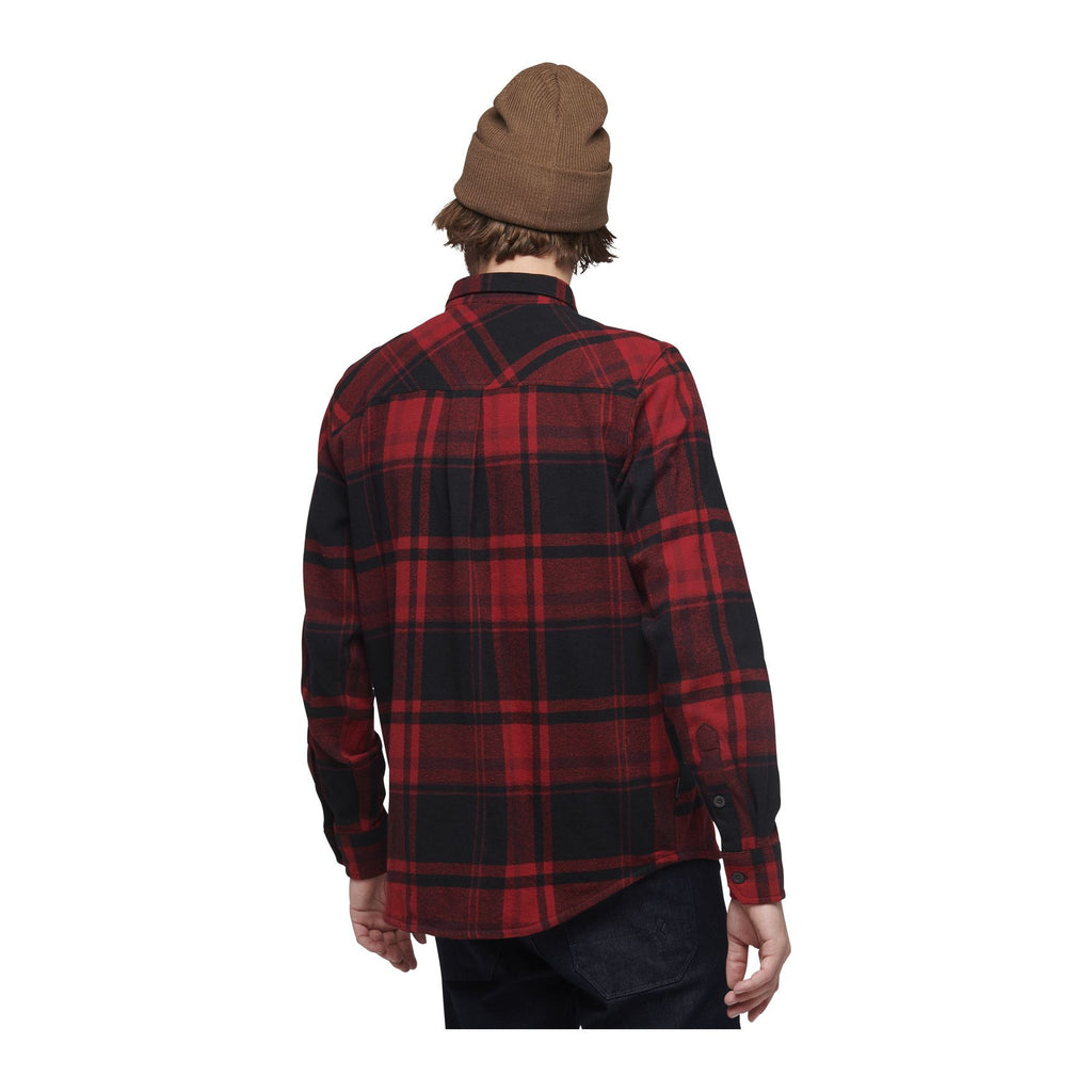 Project Flannel M, Red rock-black plaid
