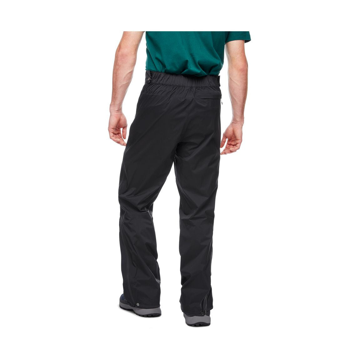 Fineline Stretch Full Zip Rain Pants - M, Black