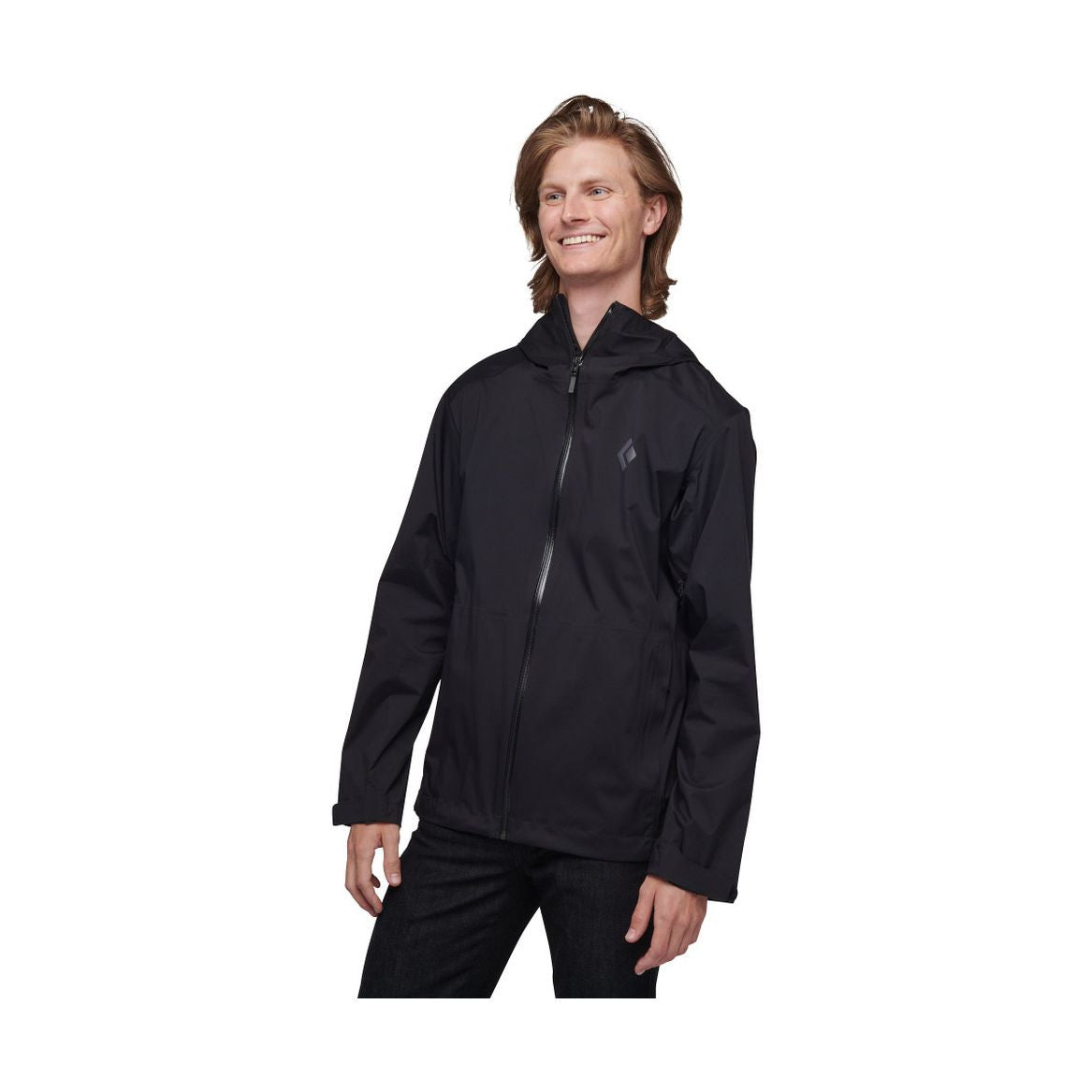 Fineline Stretch Rain Shell Jacket M, Black