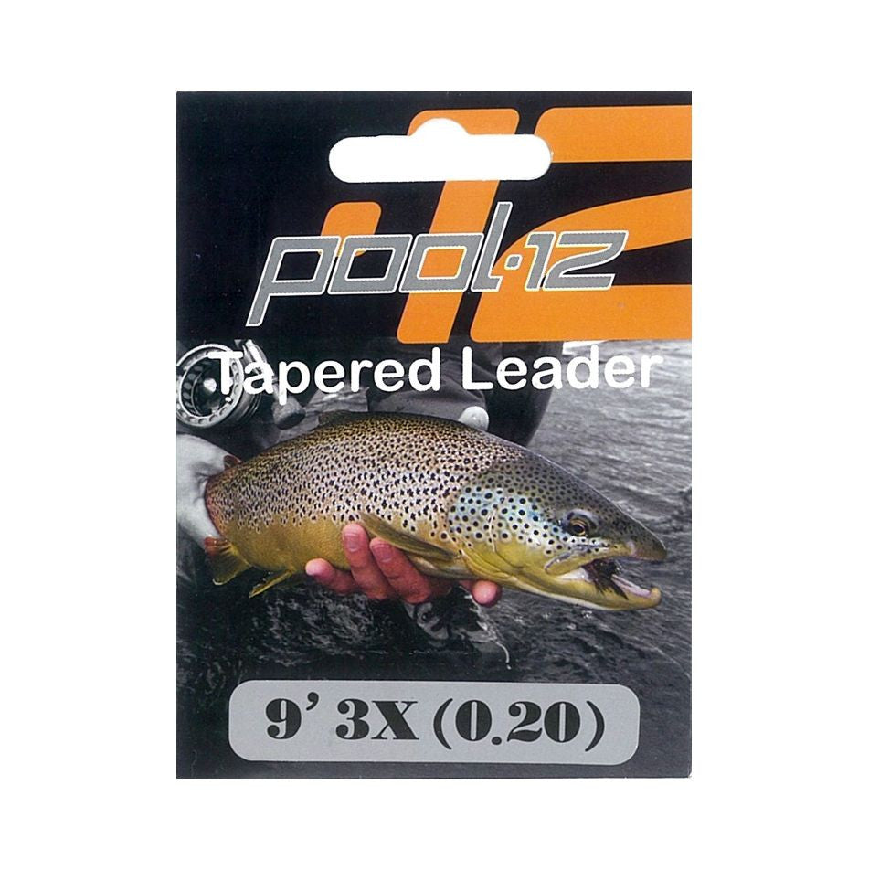 Taperad Flugtafs 9 fot, 0,18mm