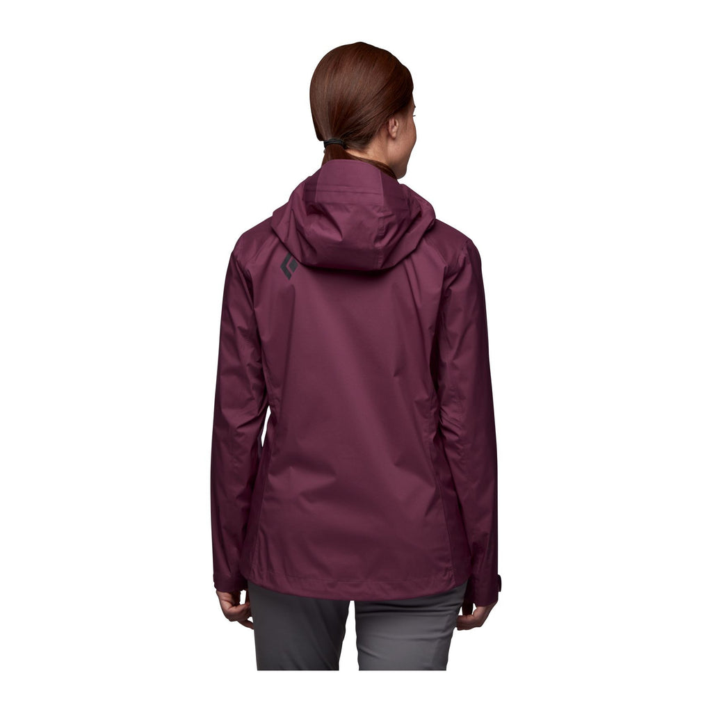Fineline Stretch Rain Shell Jacket  W, Black