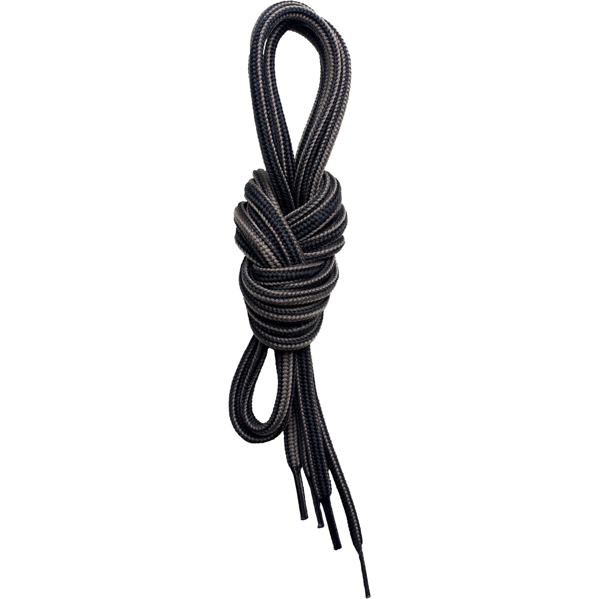Shoe Laces 180 CM, Black/grey