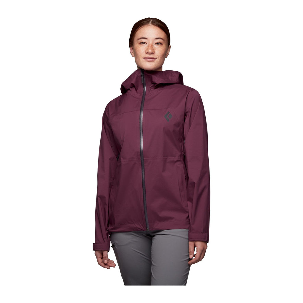 Fineline Stretch Rain Shell Jacket  W, Blackberry