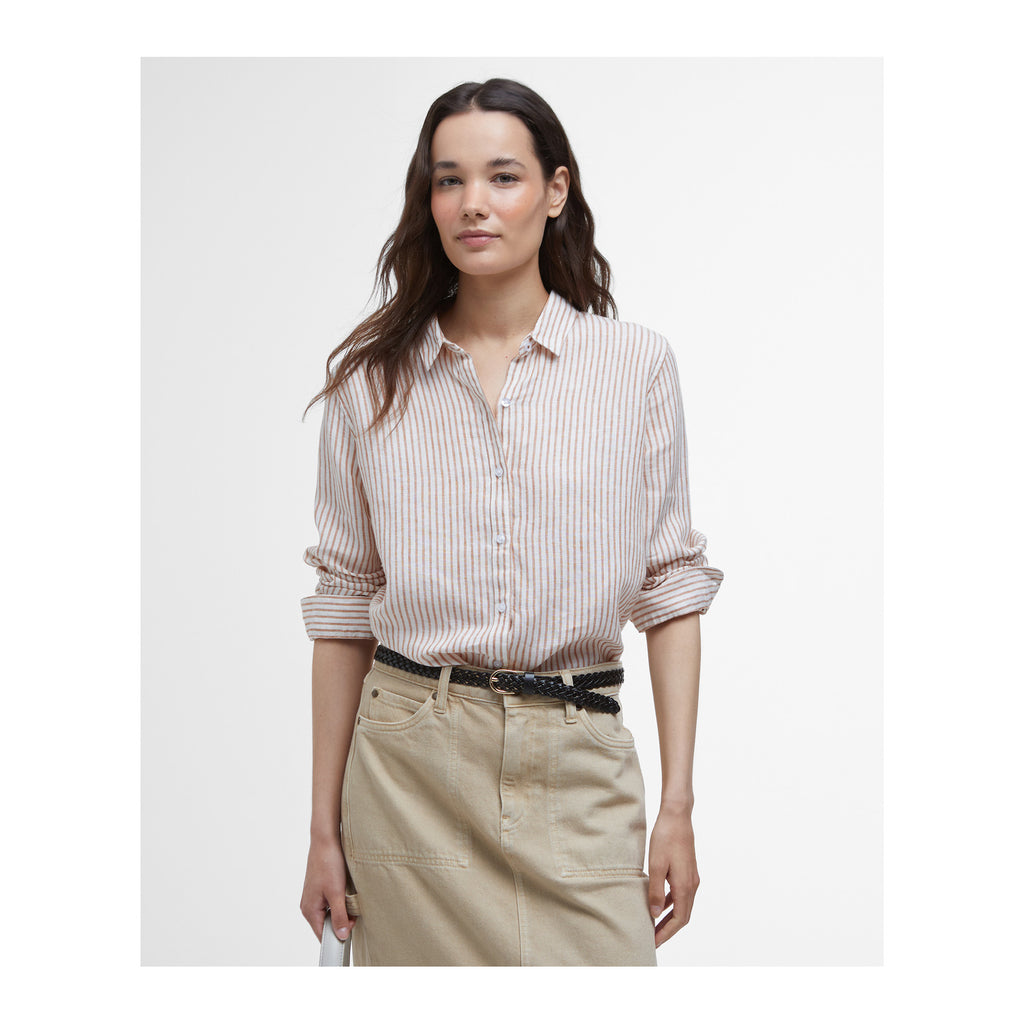 Barbour Marine Shirt, Dusky khaki stripe