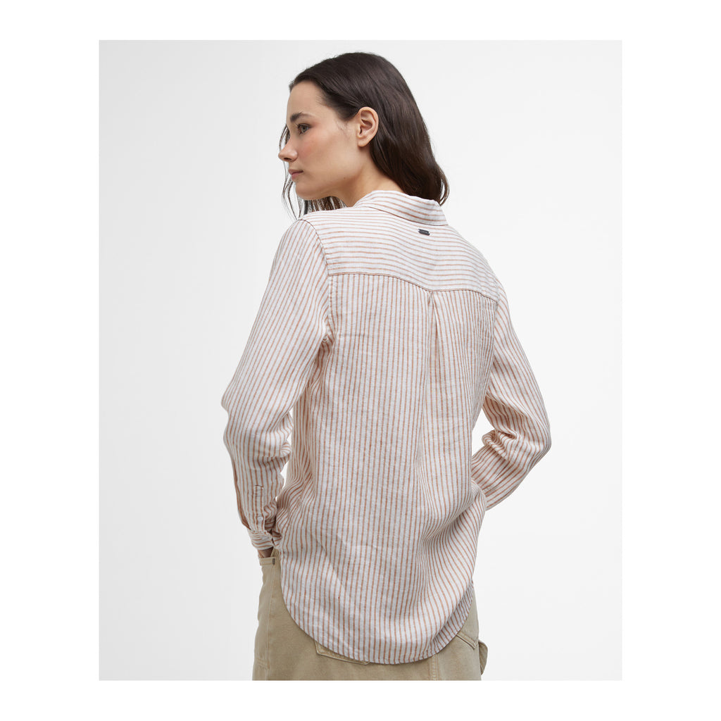 Barbour Marine Shirt, Dusky khaki stripe