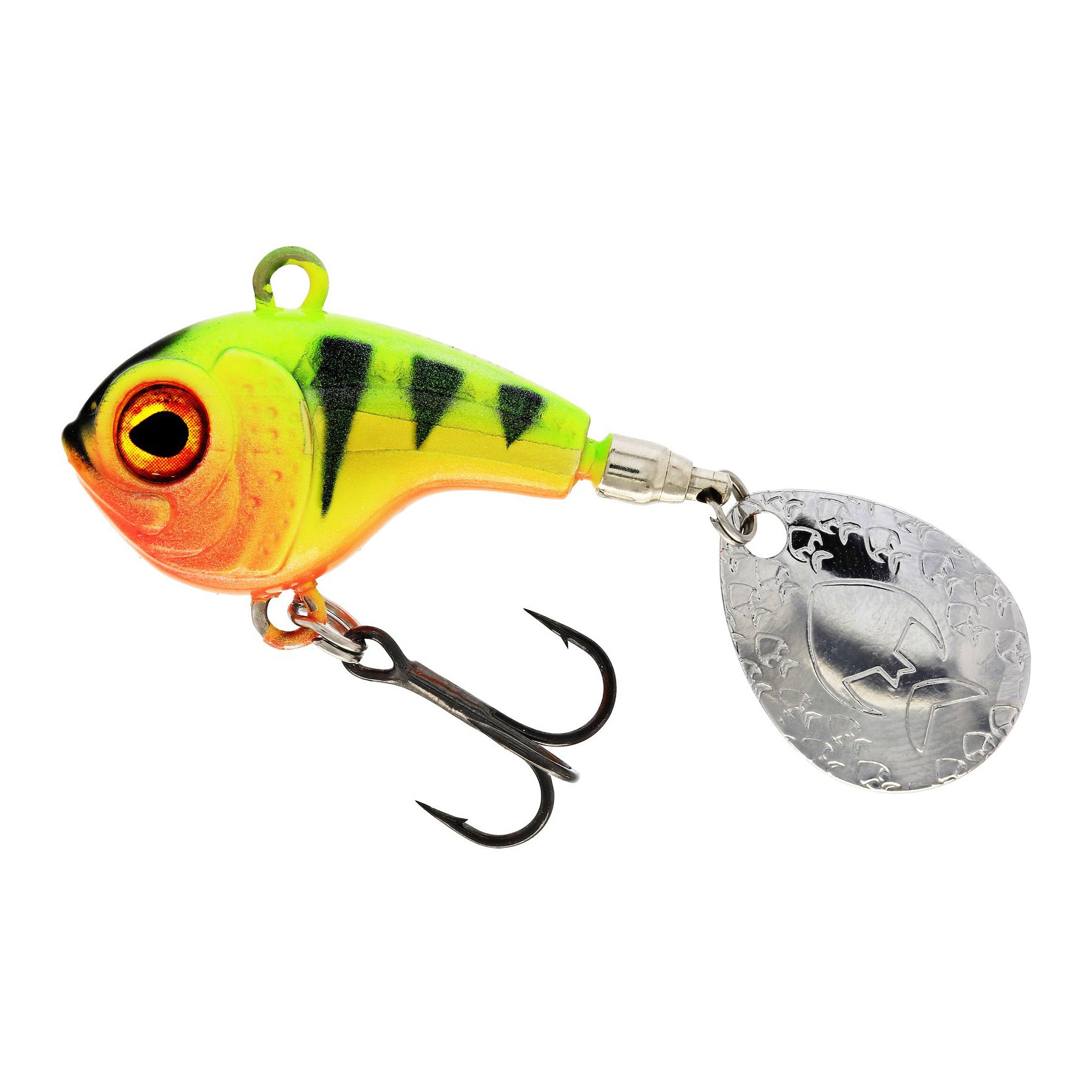 Dropbite Spin Tail Jig 3.2cm 12g, Chartreuse Perch