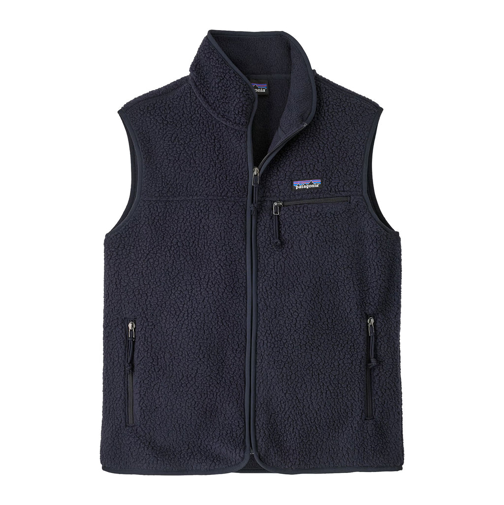 W's Retro Pile Vest, Sunken Blue