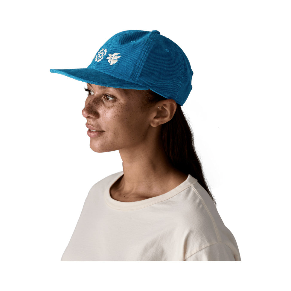 Corduroy Cap, Kaleido Flowers Shore Blue