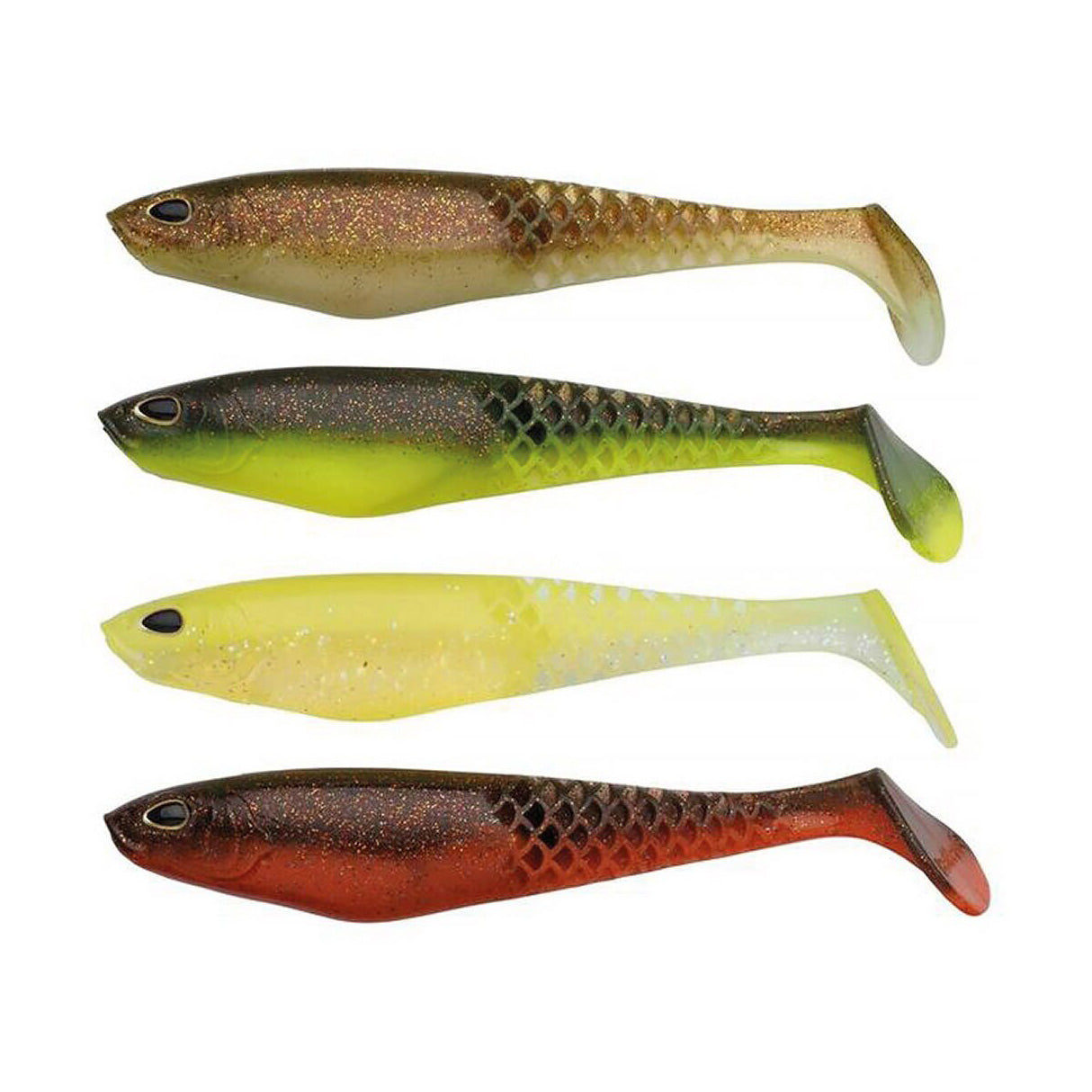 Cullshad 12,5cm (4pcs), Dark water mix