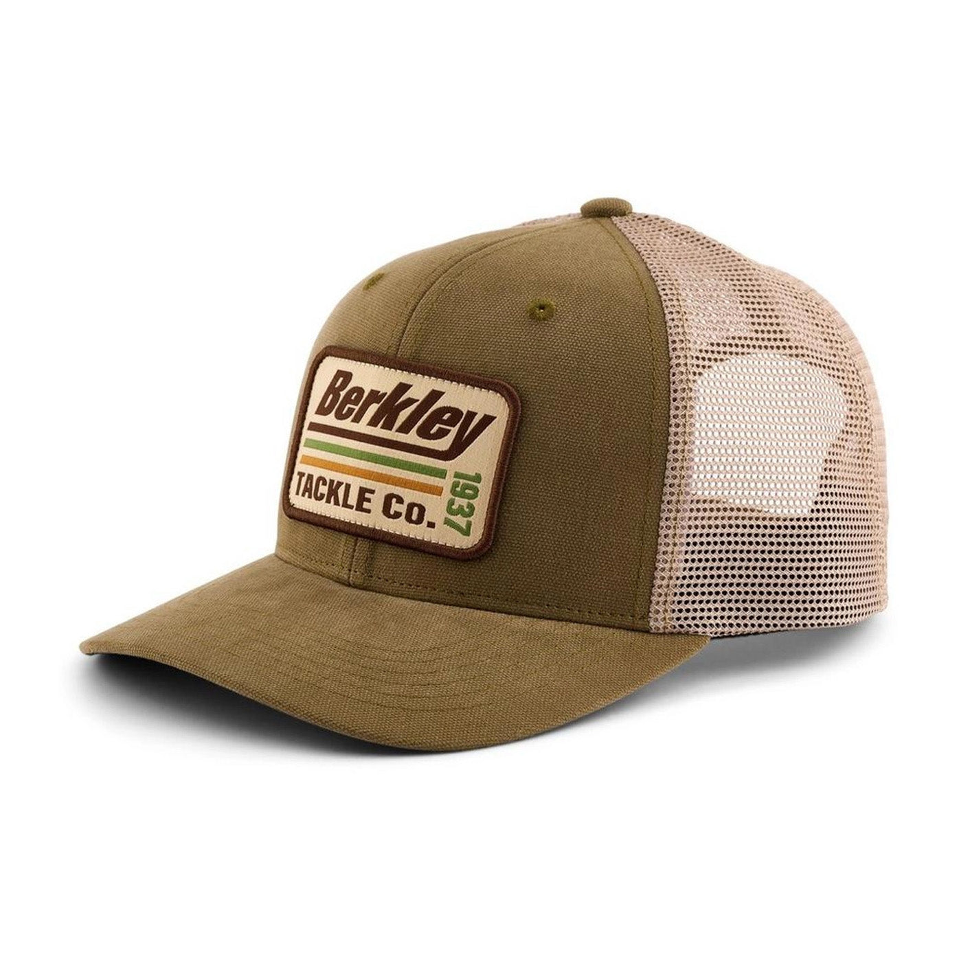 Striper Trucker Cap, Olive