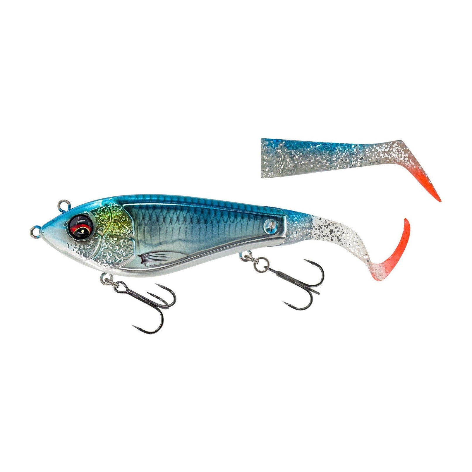 Deviator Tail 16,5cm 48g SS, Blue chrome