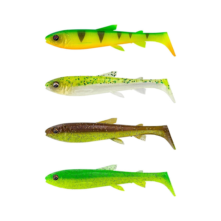 3D Whitefish Shad 9cm Mix 4pcs, Dark water mix