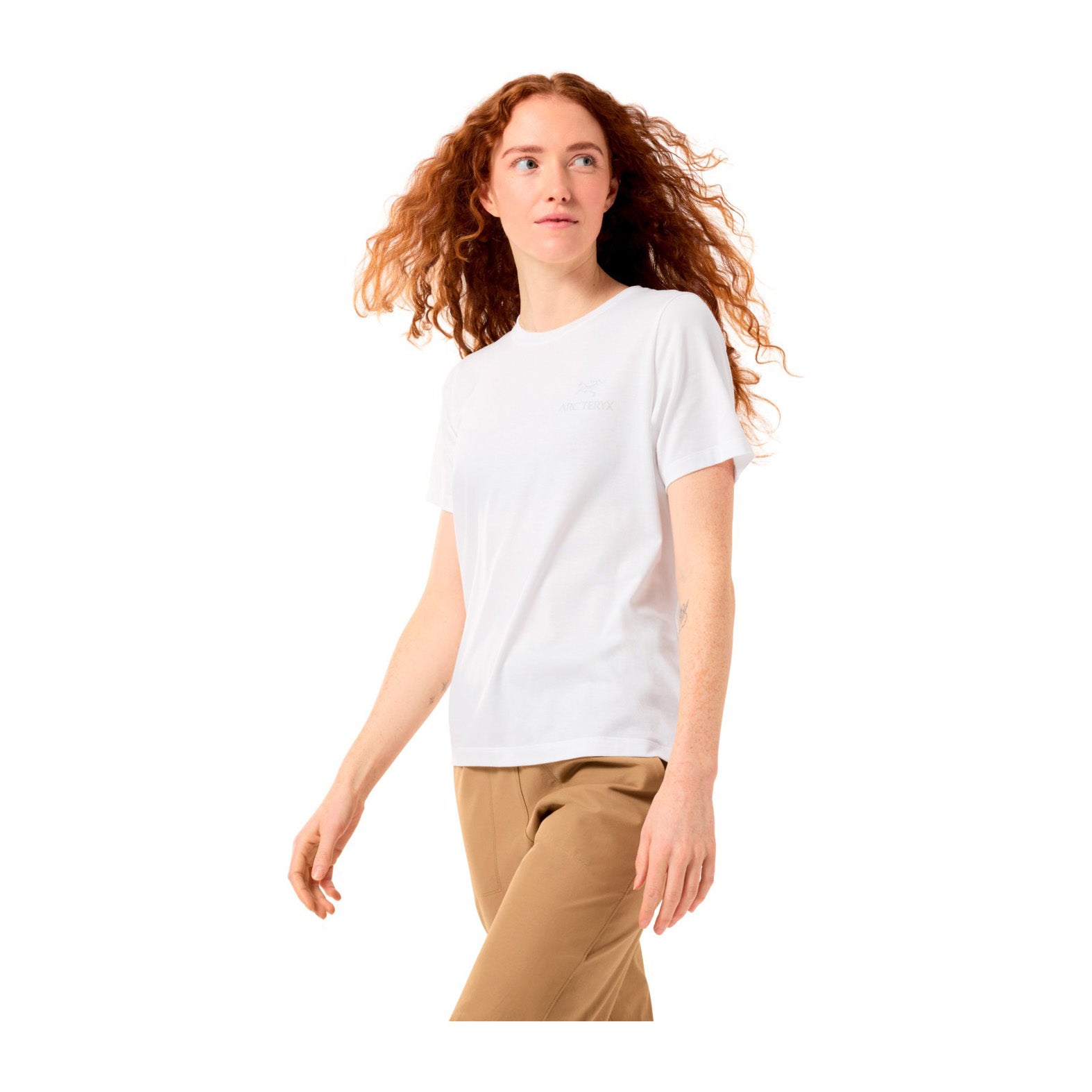 Kragg Cotton Emlem Crew W, White Light