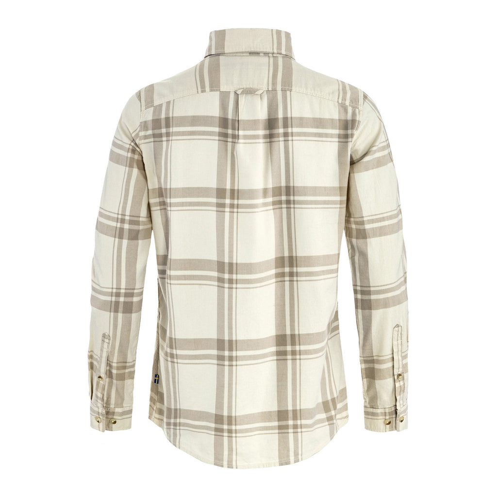 Övik Lite Flannel Shirt W, Chalk White Fossil
