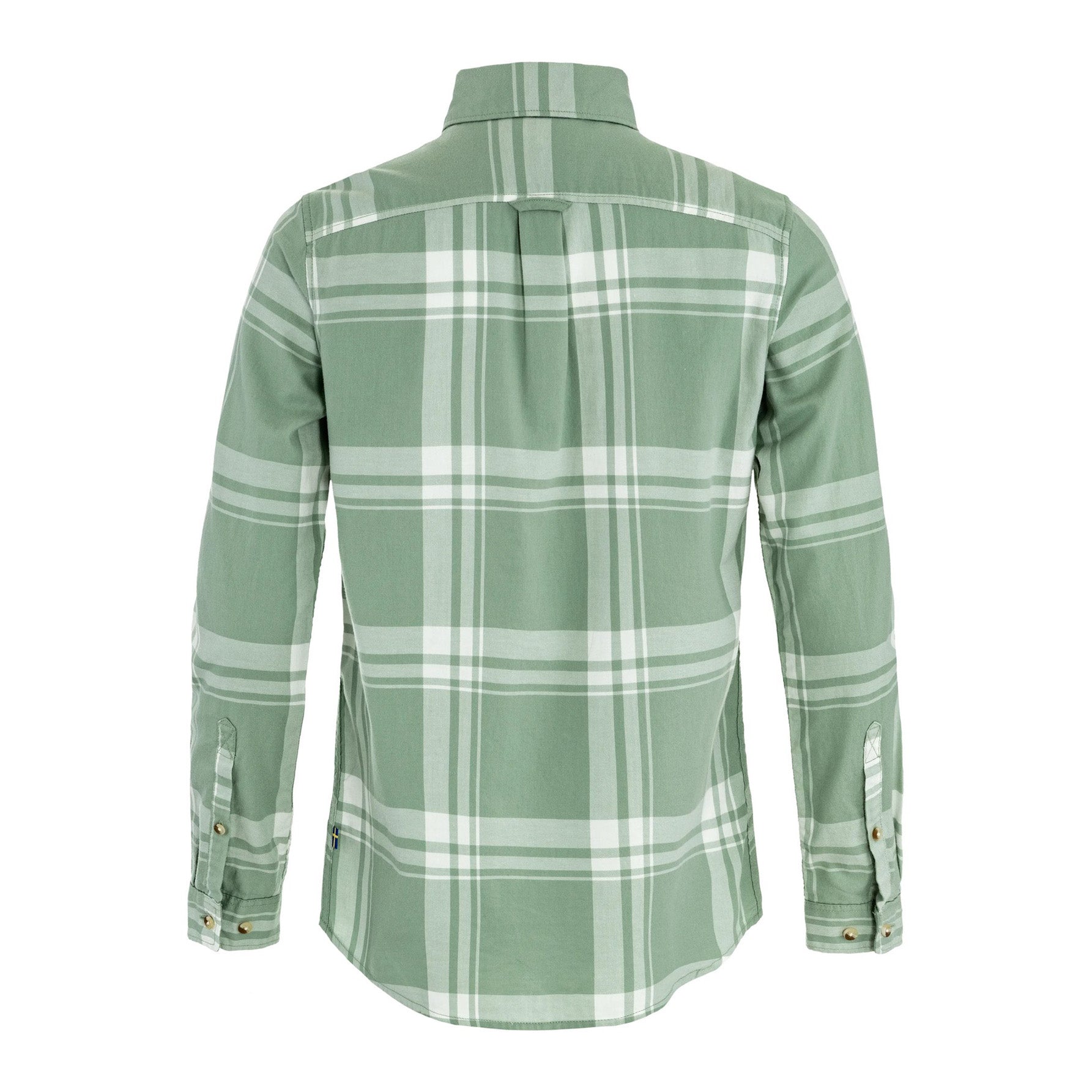 Övik Lite Flannel Shirt W, Misty Green Eggshell