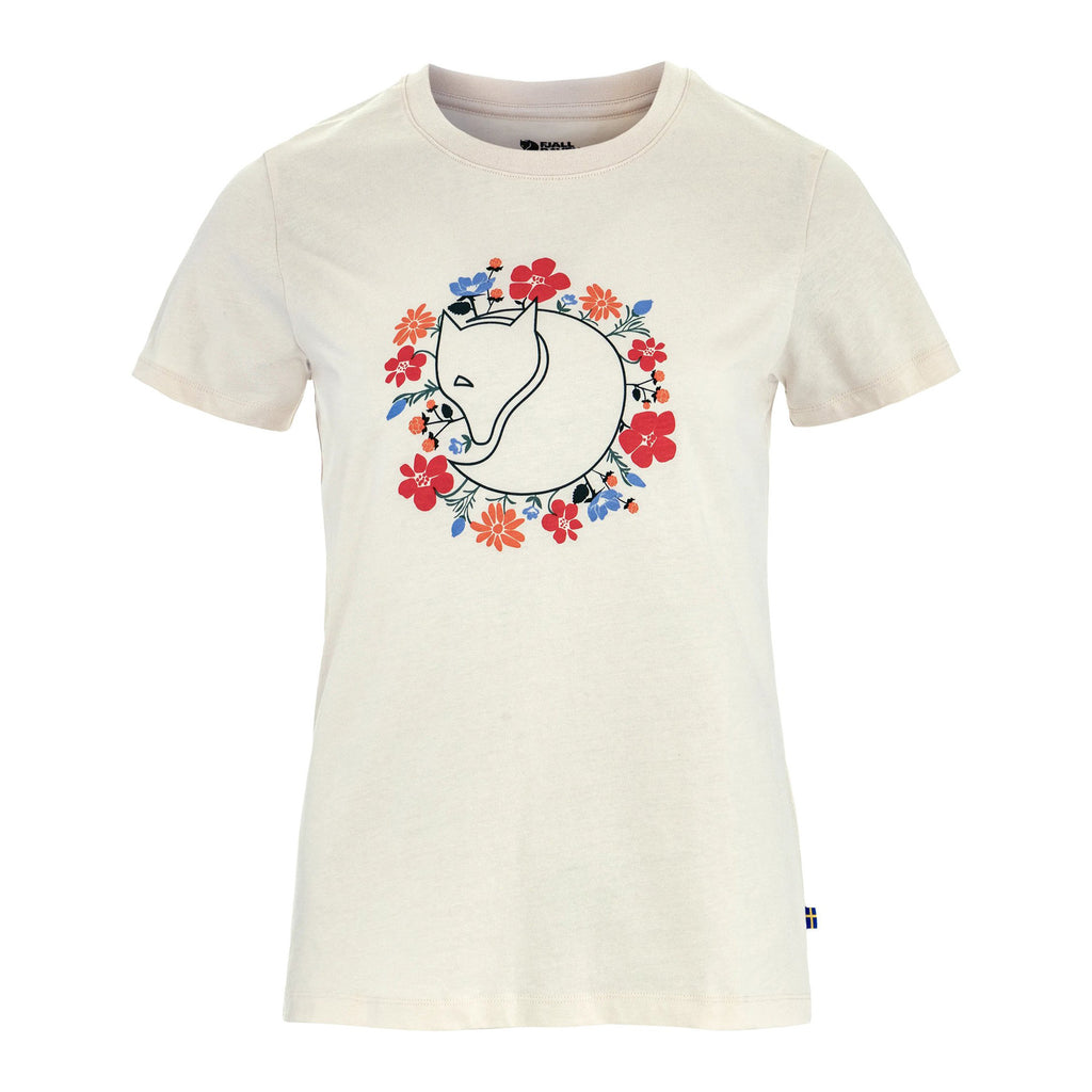 Fjällblomster Fox T-shirt W, Chalk white