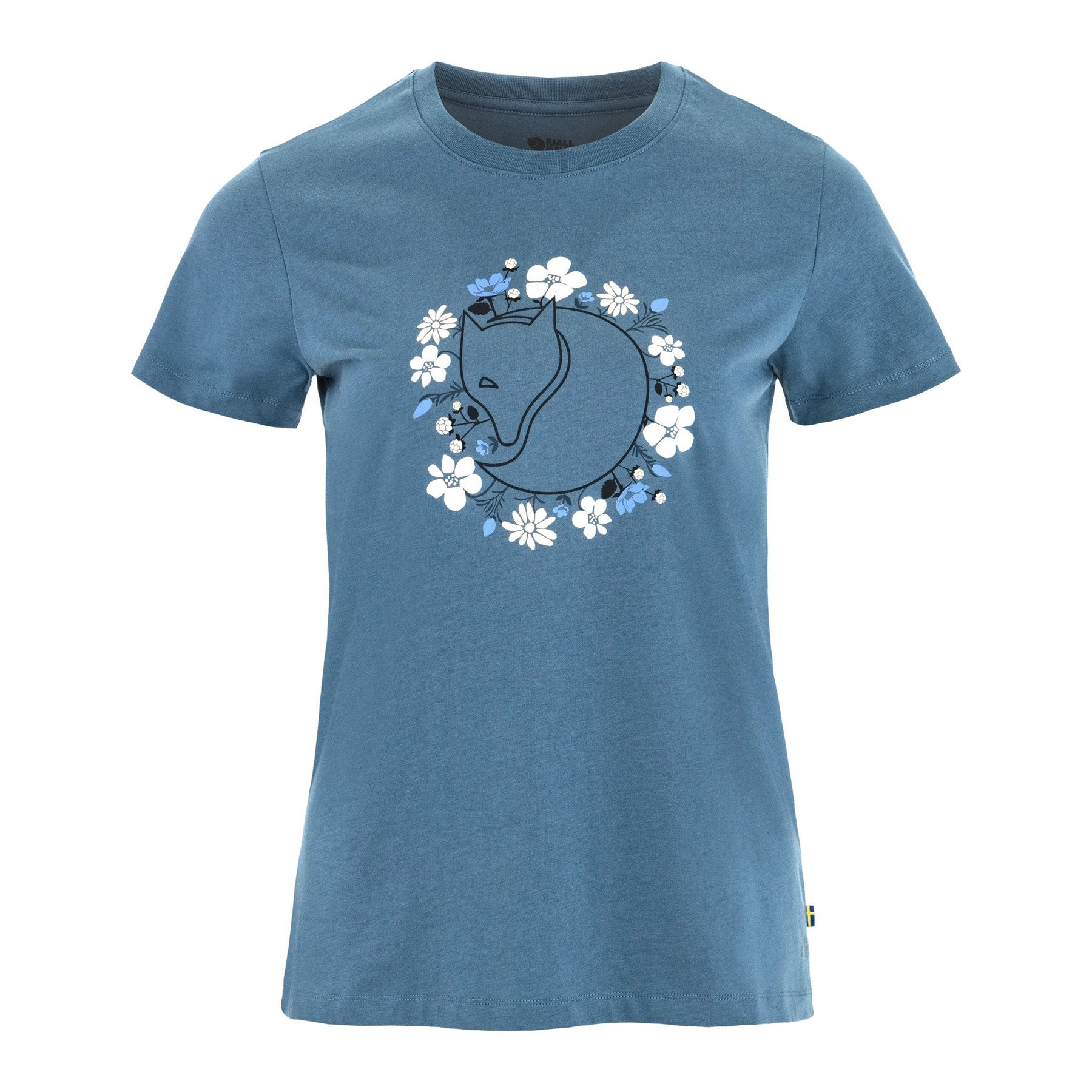 Fjällblomster Fox T-shirt W, Dawn blue