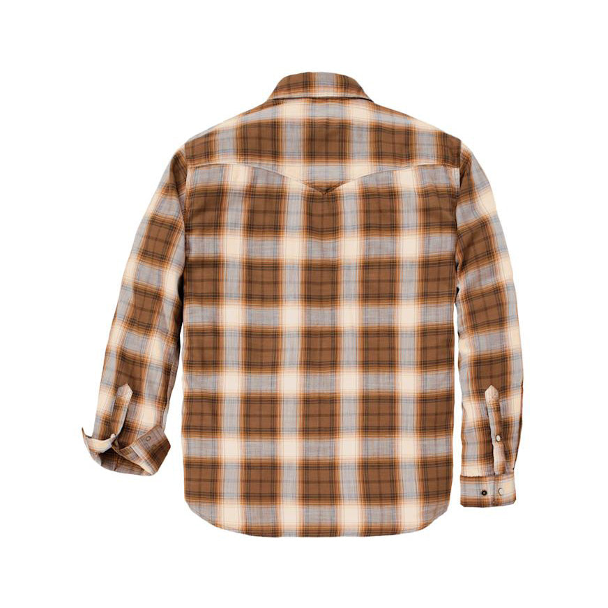 Snap-front Plaid Shirt, Carhartt brown