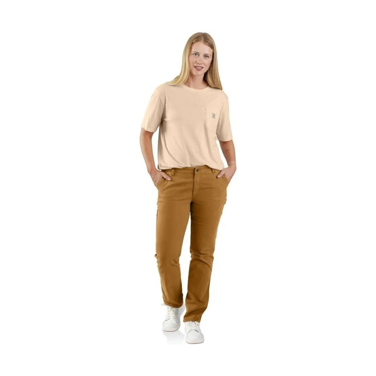 W's Relaxed Fit Canvas Work Pant, Carhartt brown