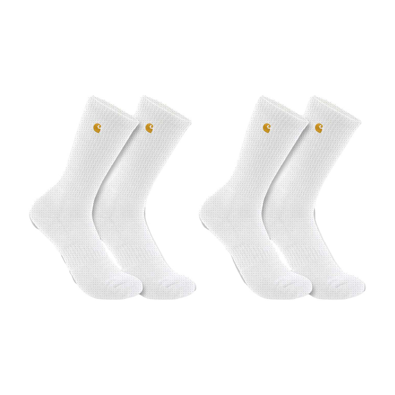 Midweight Crew Socks 2-Pack, White