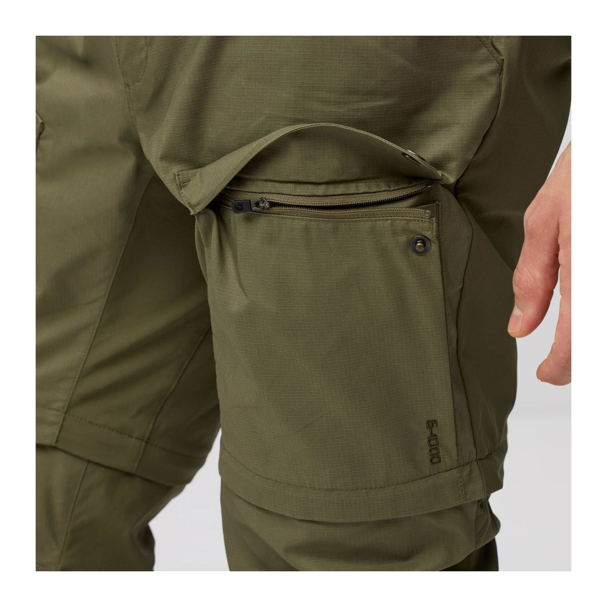 Abisko Hybrid Trail Trs Zip-off M, Laurel green