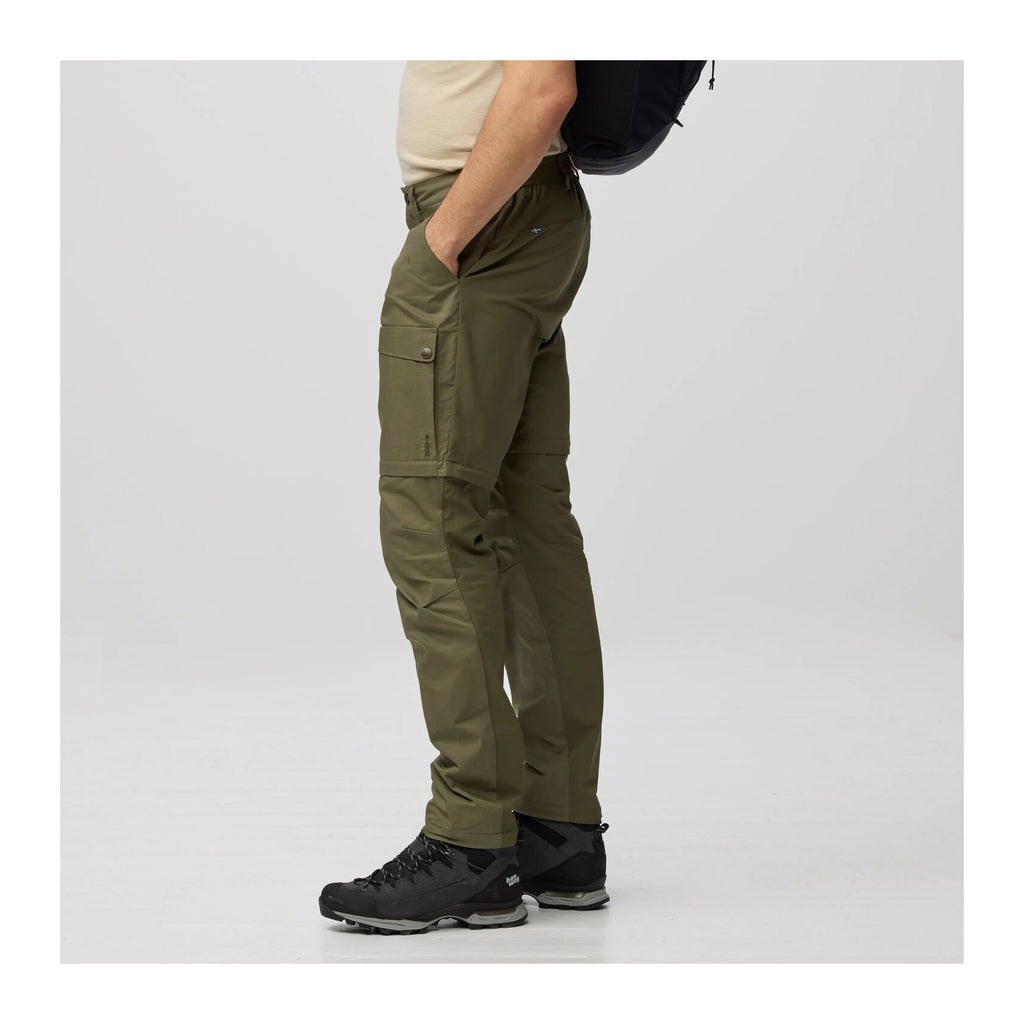 Abisko Hybrid Trail Trs Zip-off M, Laurel green