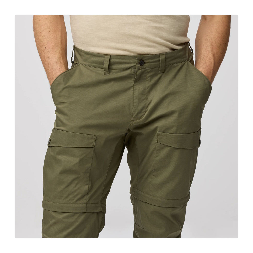 Abisko Hybrid Trail Trs Zip-off M, Laurel green