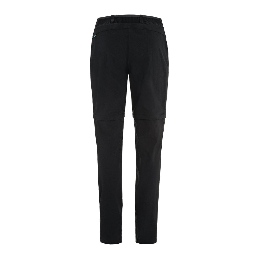 Abisko Hybrid Trail Trs Zip-off W, Black