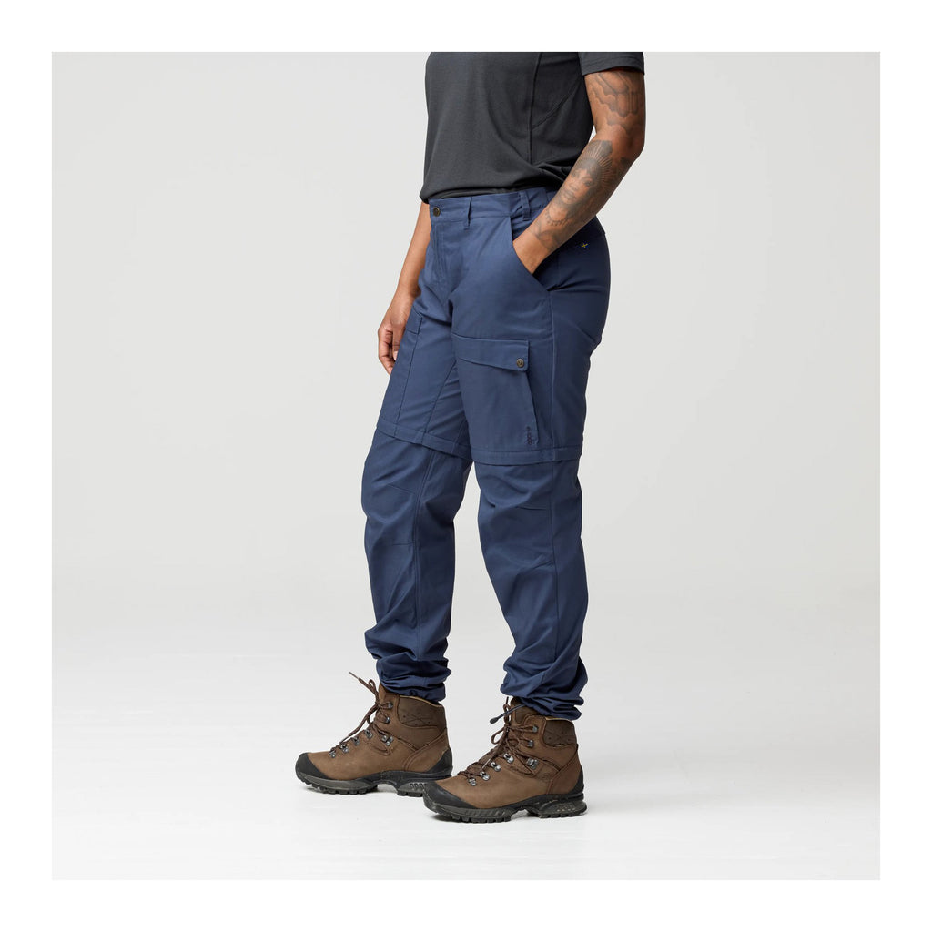 Abisko Hybrid Trail Trs Zip-off W, Black