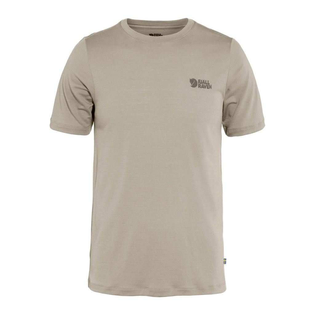 Abisko Wool Logo SS M, Light Fossil