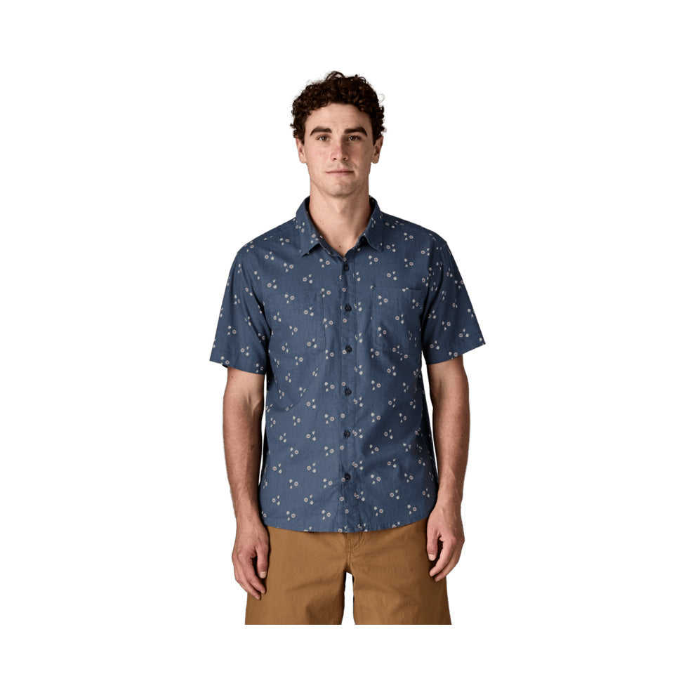 M's Back Step Shirt, Bouquet Dolomite Blue