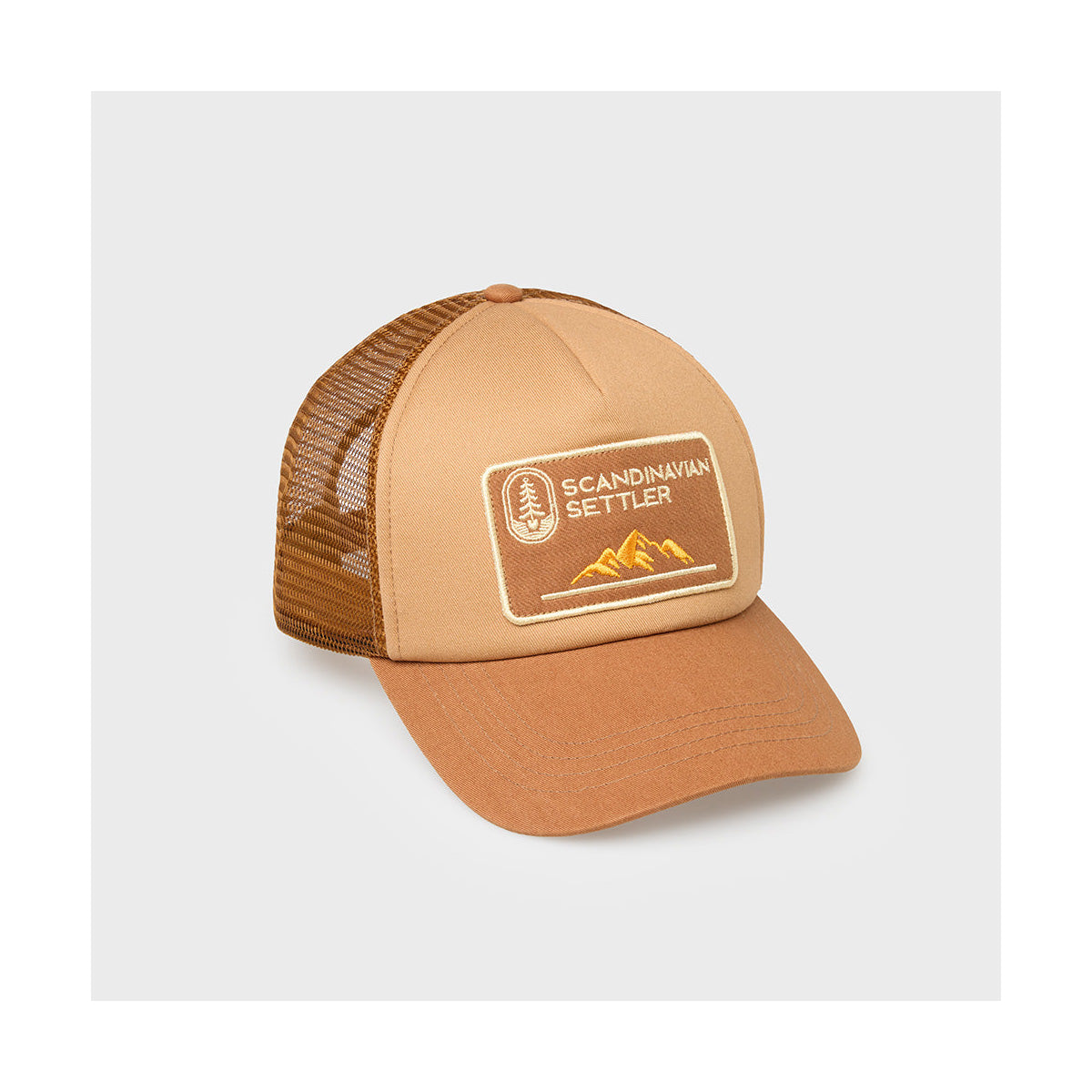 Truckerkeps Scandinavian Settler, Brun