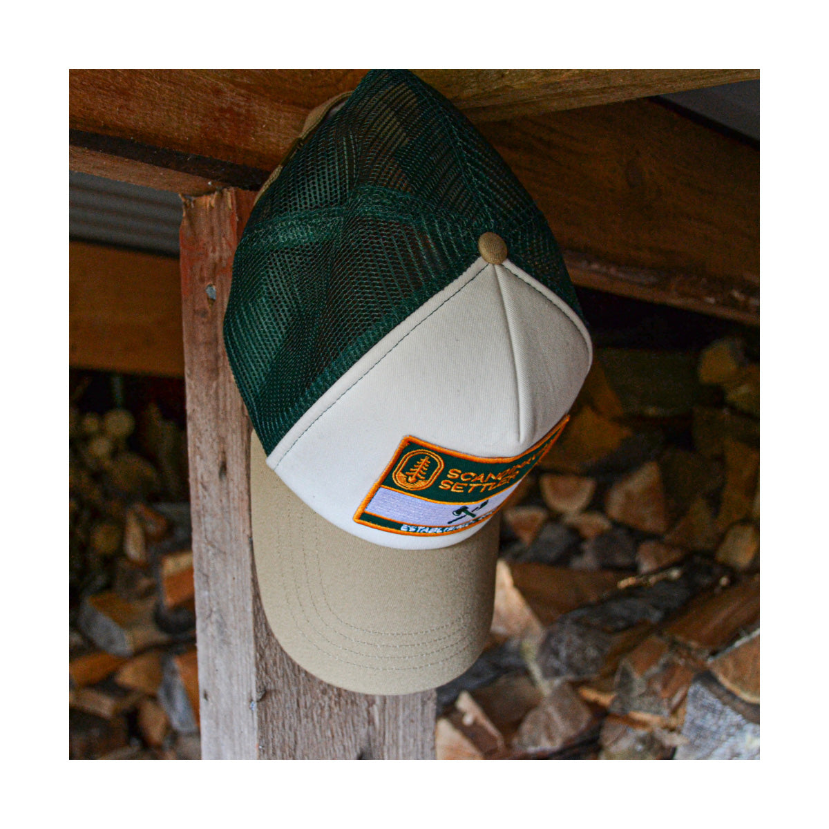 Truckerkeps Scandinavian Settler, Grön