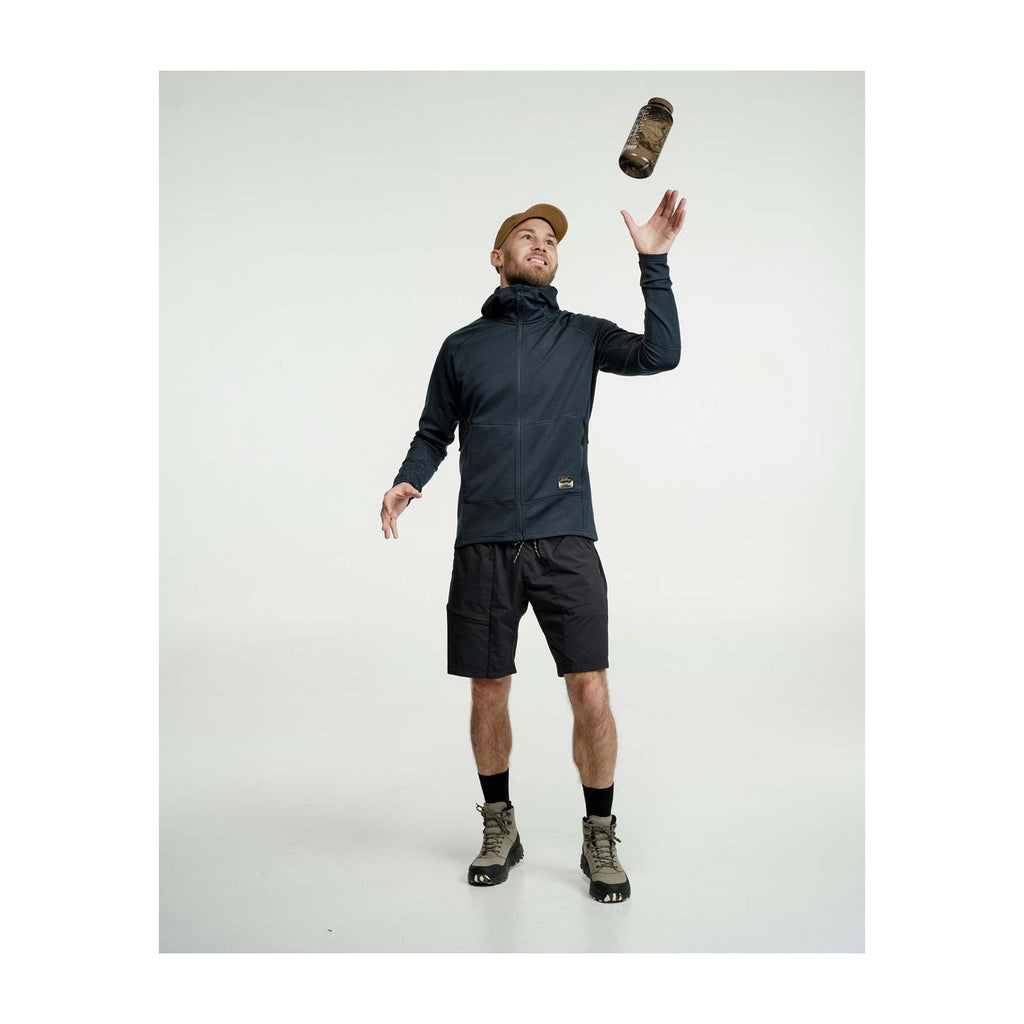 Tived Merino Hoodie M, Deep blue