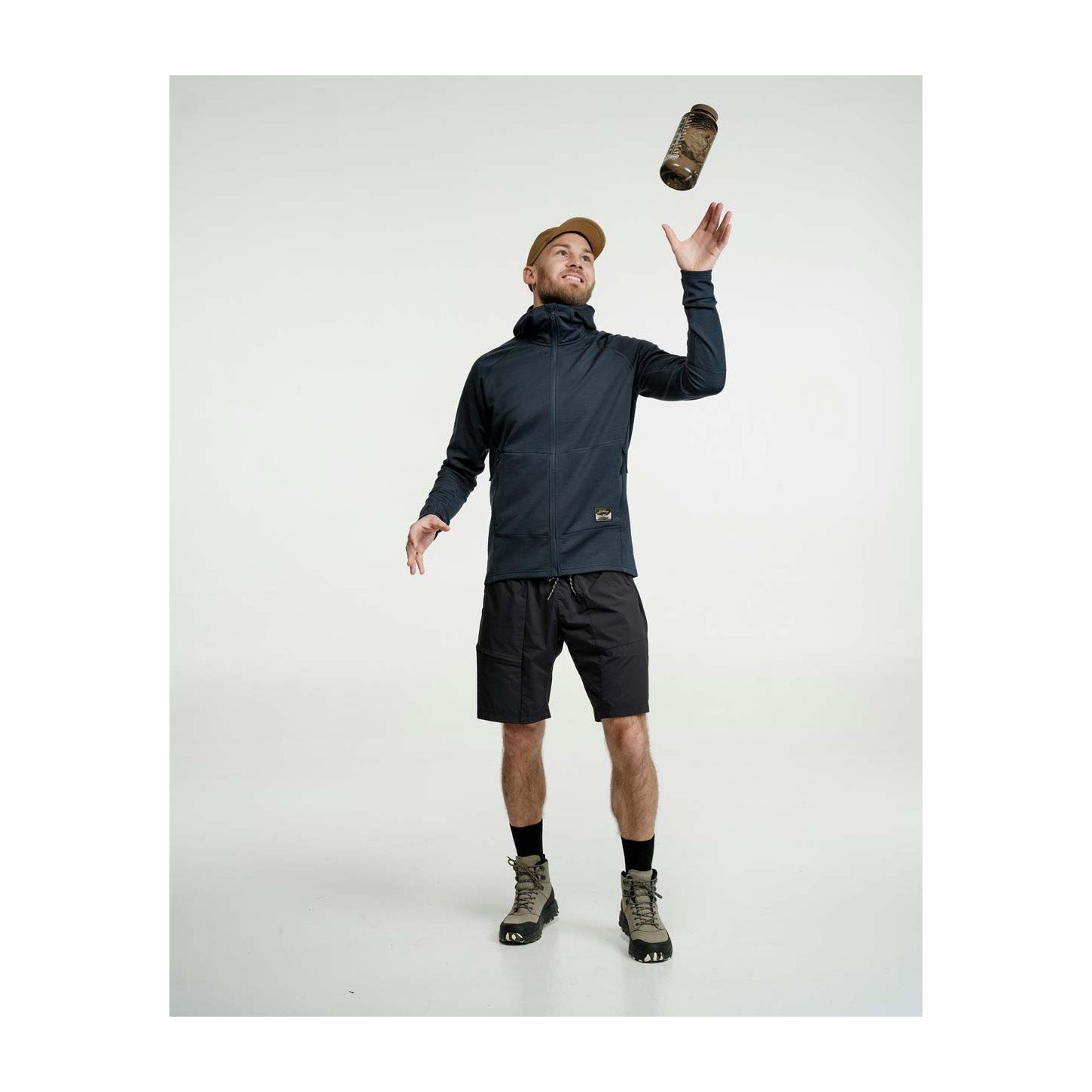 Tived Merino Hoodie M, Deep blue