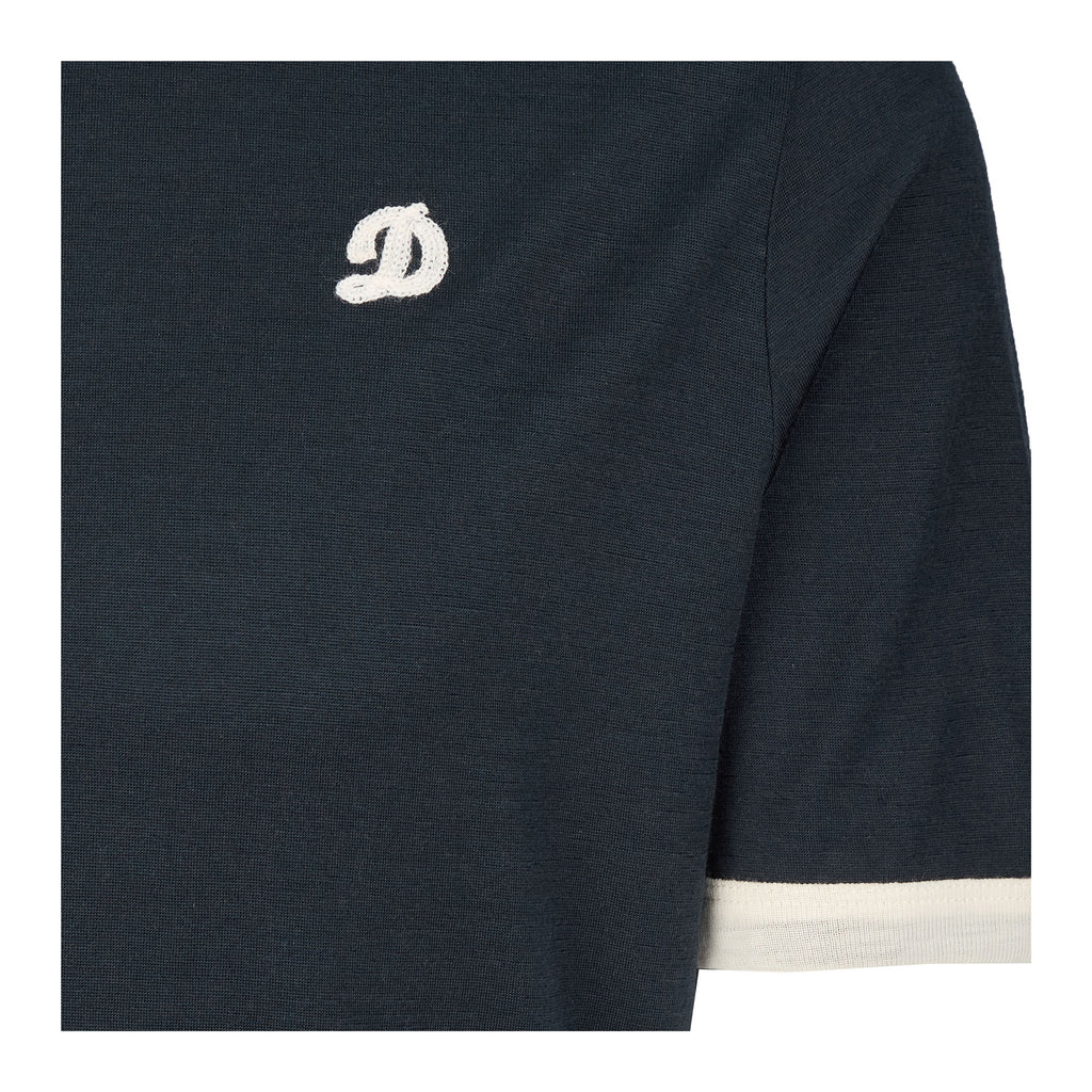Archive Ringer Tee, Ink offwhite