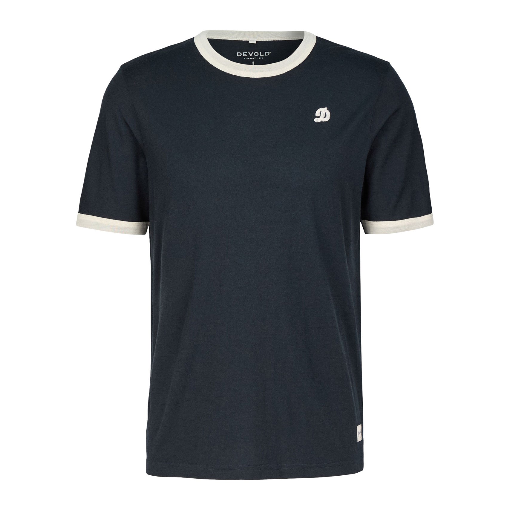 Archive Ringer Tee, Ink offwhite