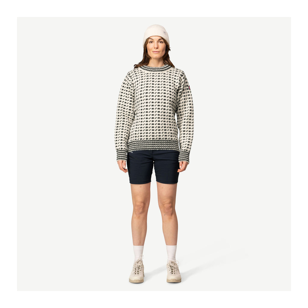 Original Islender Wool Sweater Unisex, Offwhite Anthracite
