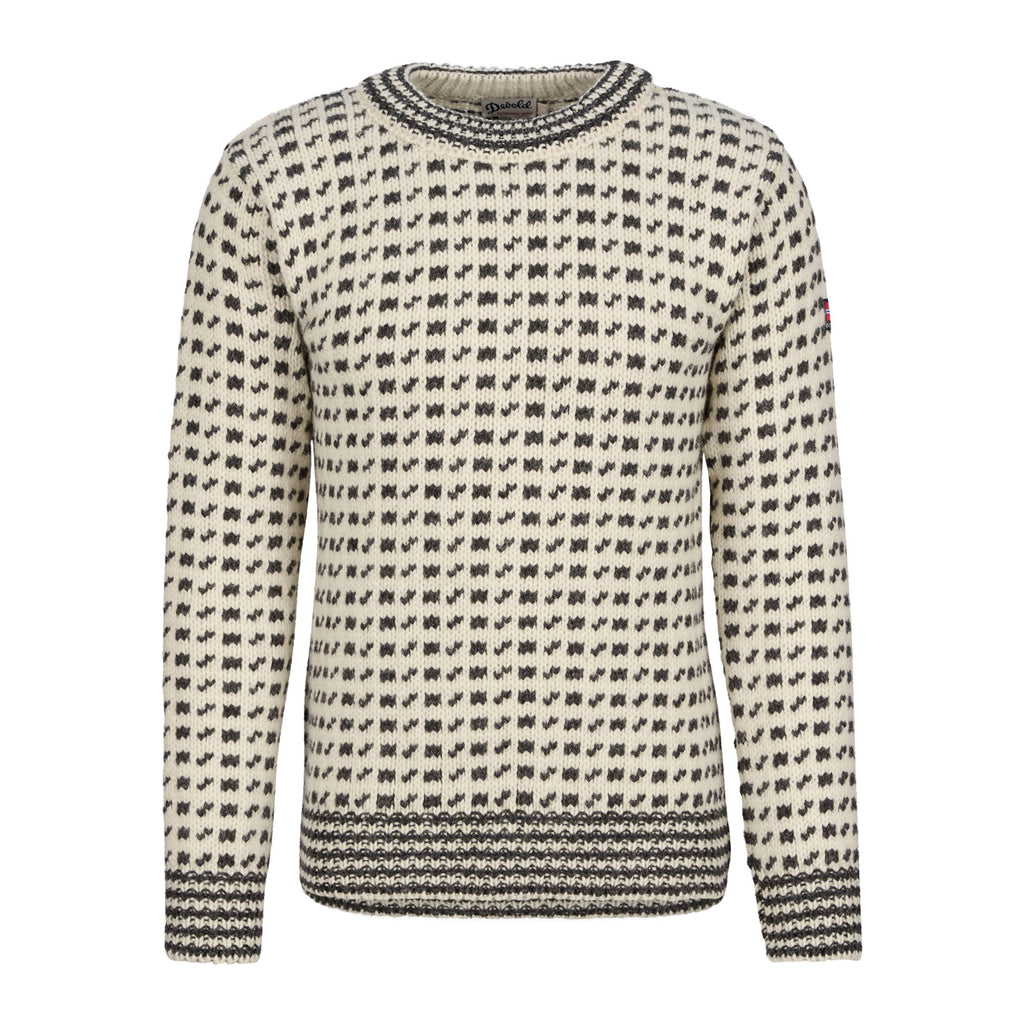 Original Islender Wool Sweater Unisex, Offwhite Anthracite