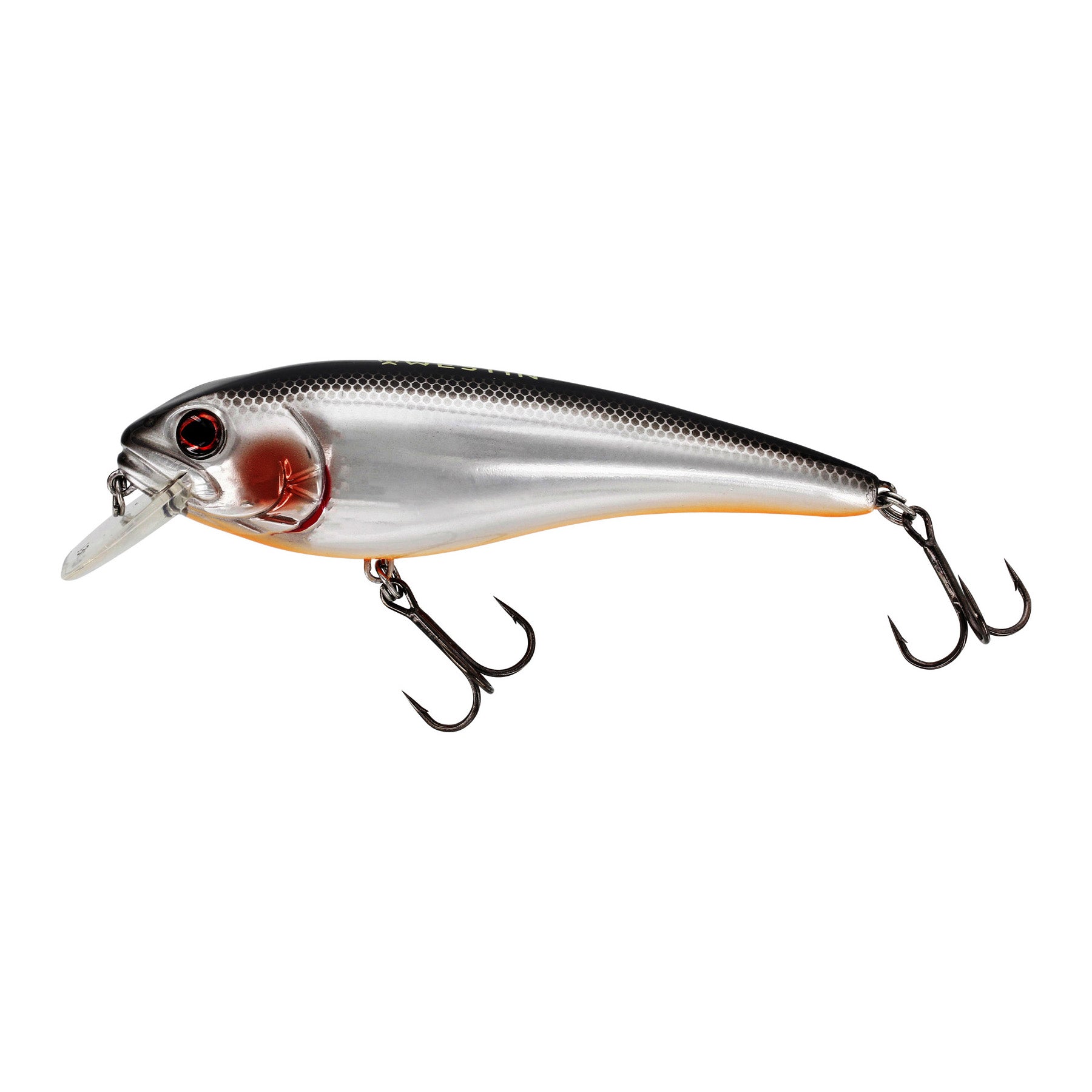 Rawbite Crankbait 11cm 26g Low Floating, Steel sardine
