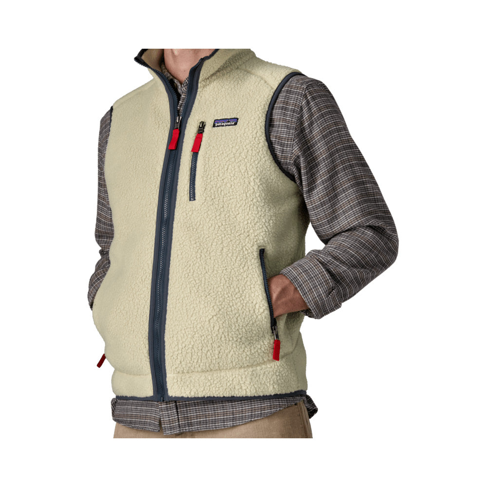Retro Pile Vest M, Pelican smolder blue