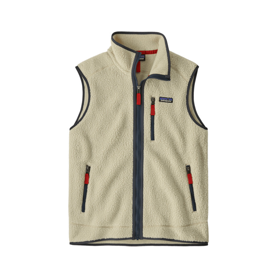Retro Pile Vest M, Pelican smolder blue