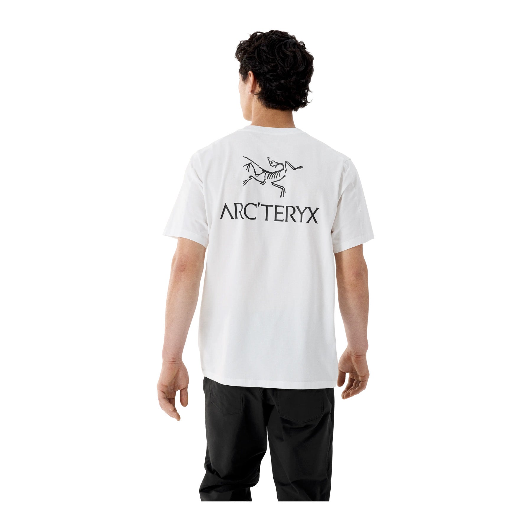 Men's Kragg SL Cotton Bird Word SS, White Light Black