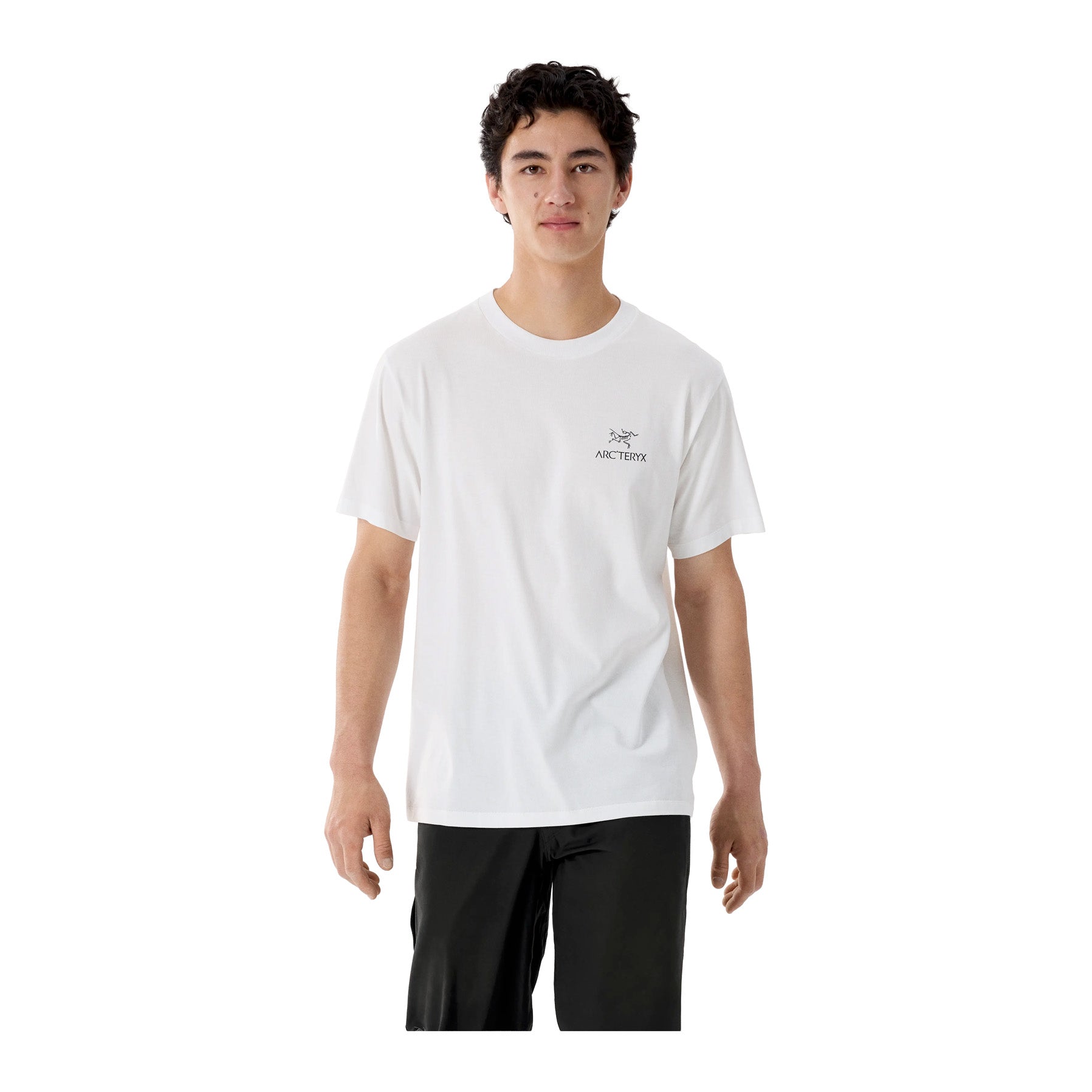Men's Kragg SL Cotton Bird Word SS, White Light Black