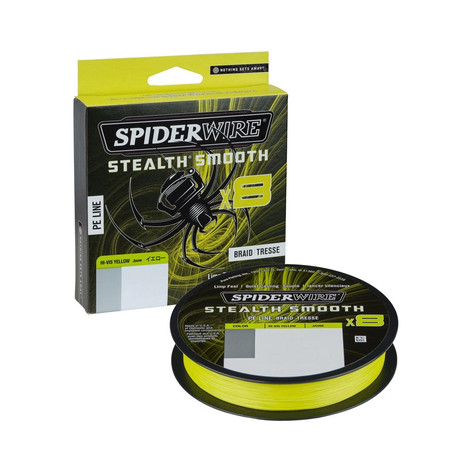 SpiderWire Stealth Smooth 150m, Hi-Vis Yellow