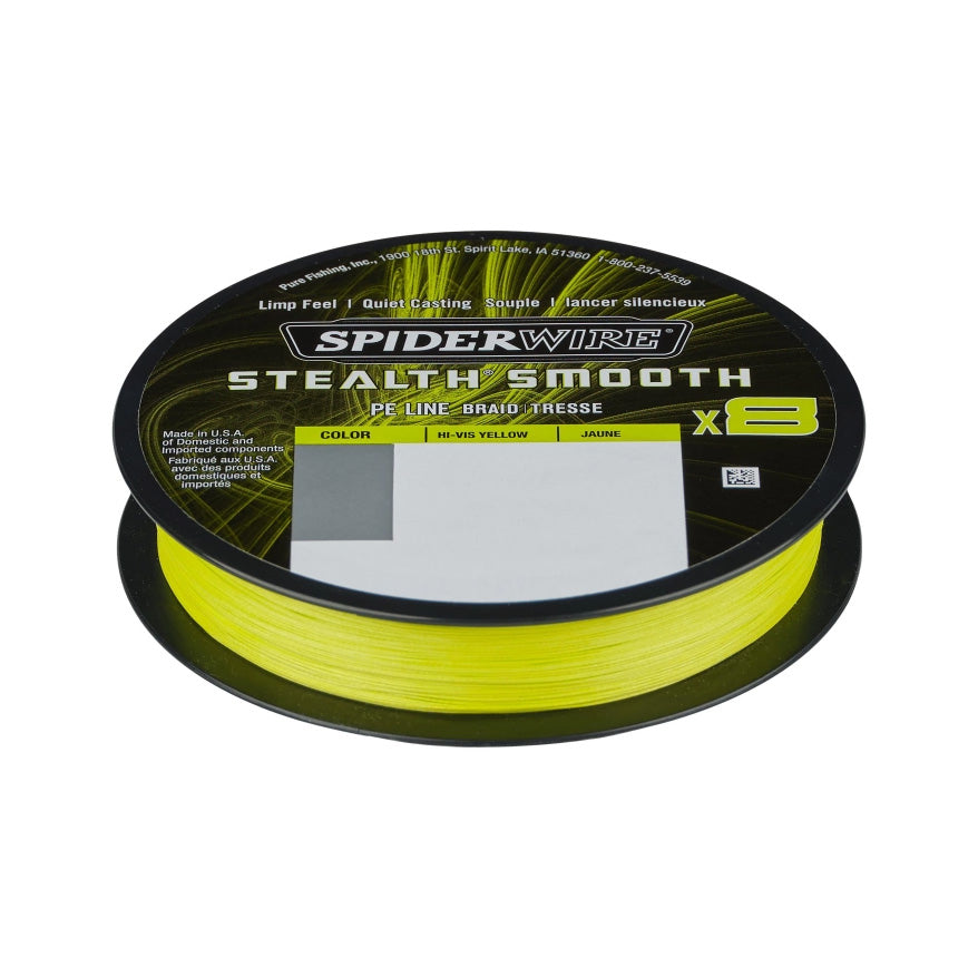 SpiderWire Stealth Smooth 150m, Hi-Vis Yellow