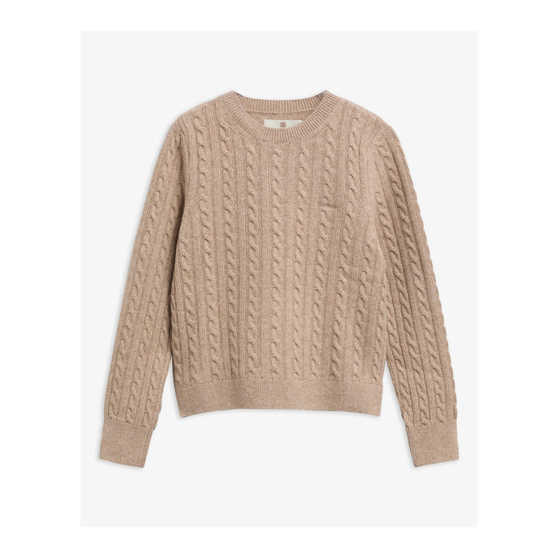 Ashdown Relaxed Wool-Blend Cable-Knit Jumper W