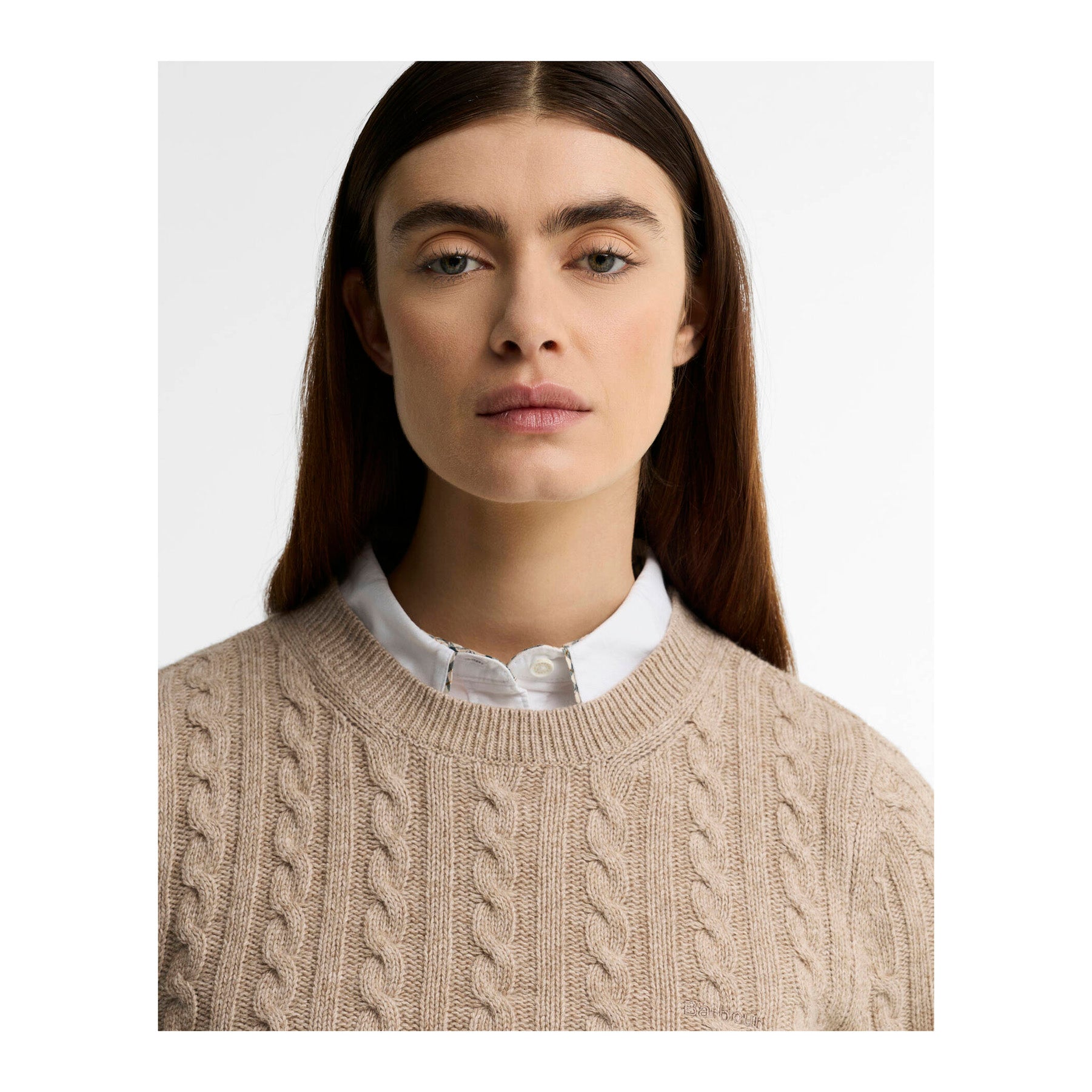 Ashdown Relaxed Wool-Blend Cable-Knit Jumper W, 