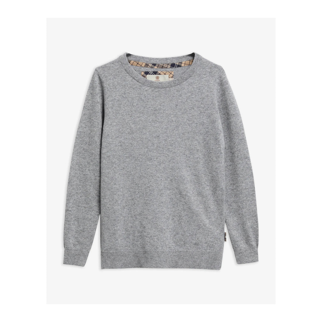 Pendle Crew Knitted Jumper W, Grey marl