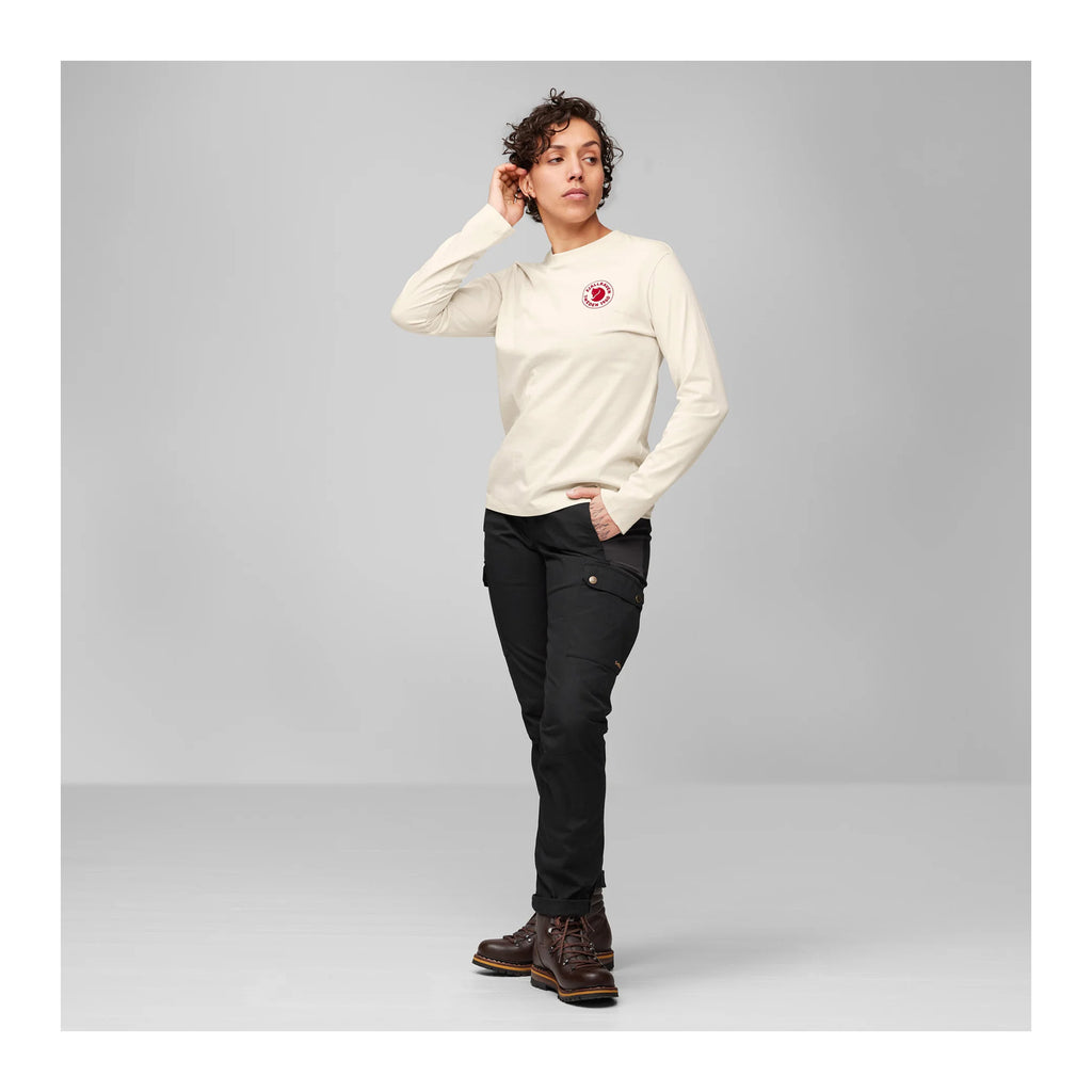 1960 Logo T-shirt LS W, Chalk white